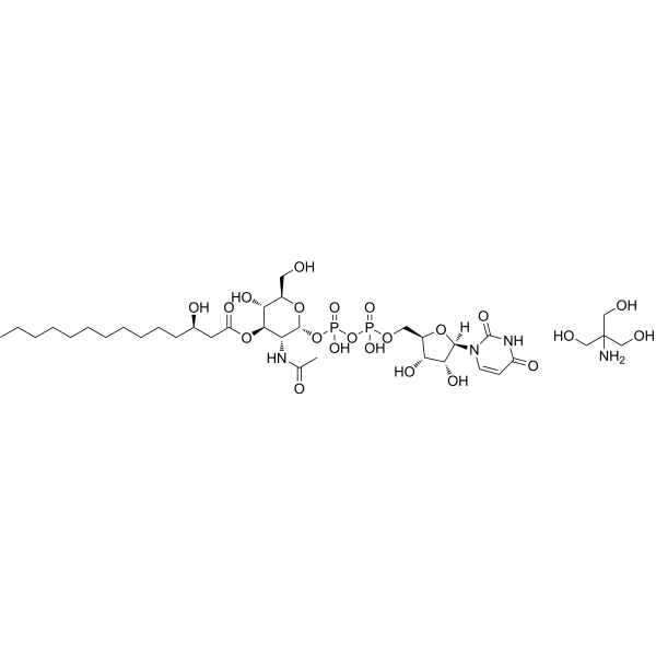 UDP-3-O-acyl-GlcNAc Tris (UDP-3-O-(3-hydroxytetradecanoyl)-N-acetylglucosamine Tris) 112710-84-6
